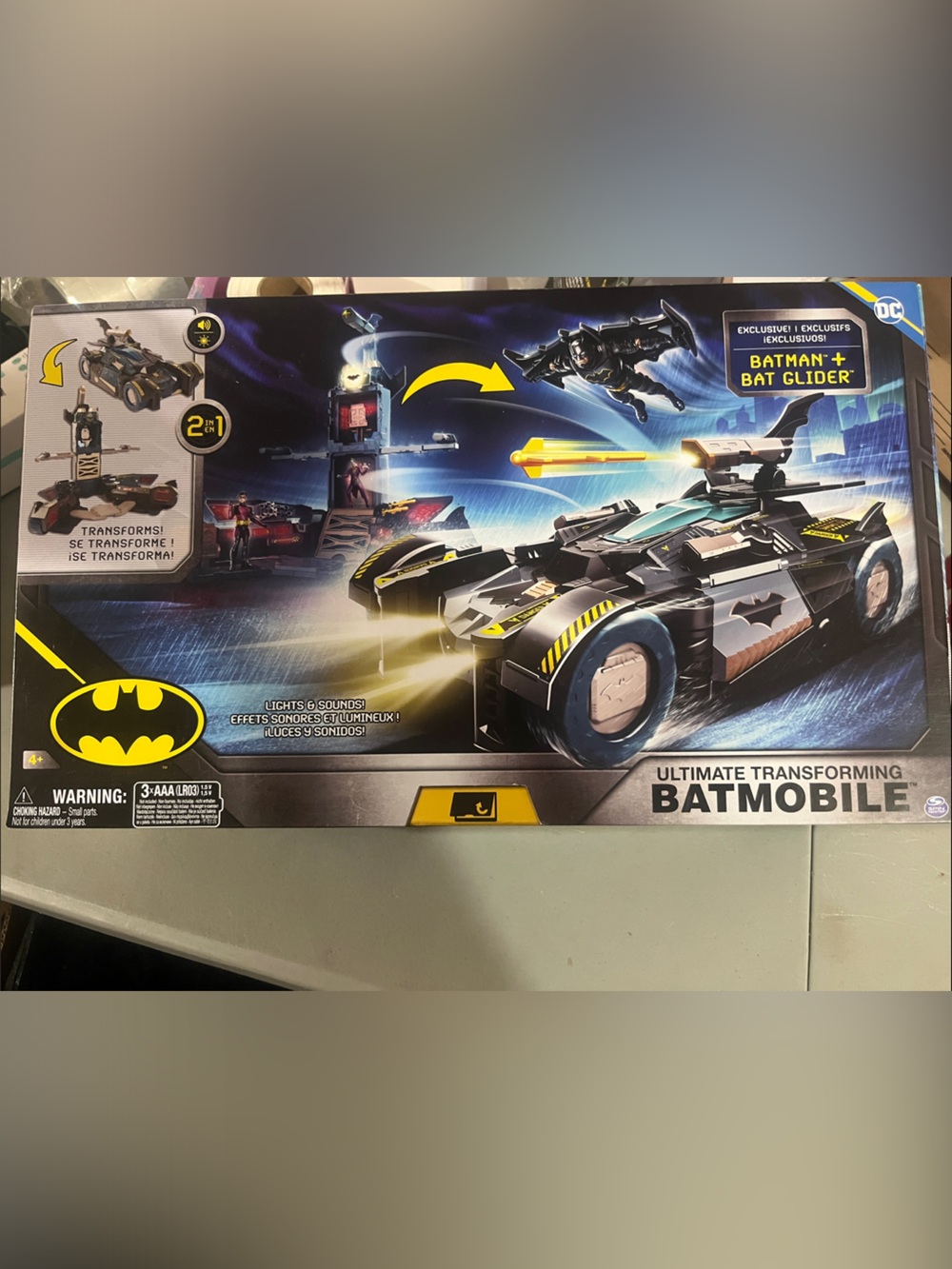 DC Batman Ultimate Transforming Batmobile - Black & Yellow